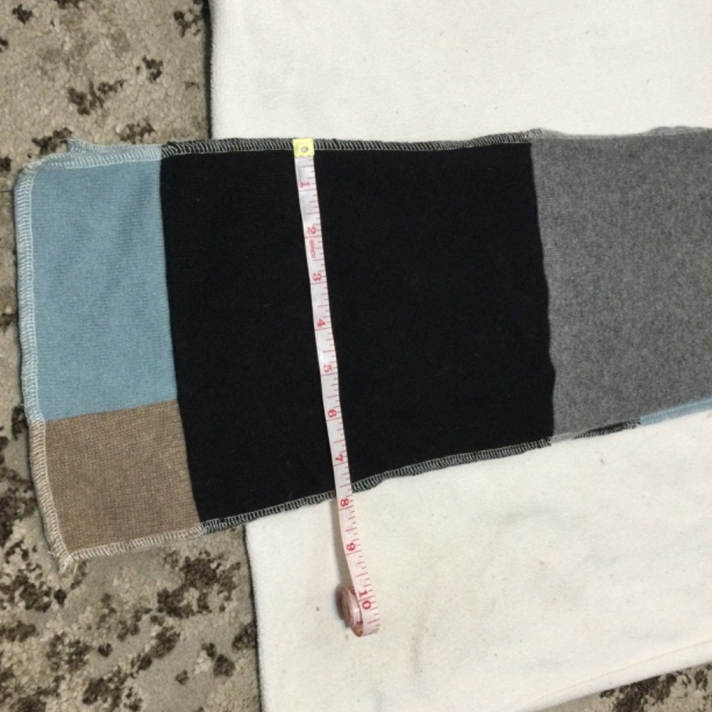 Patchwork Scarf Multi Colored Thin Scarf - image 5